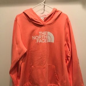 NWOT North Face women’s hoodie, coral colored